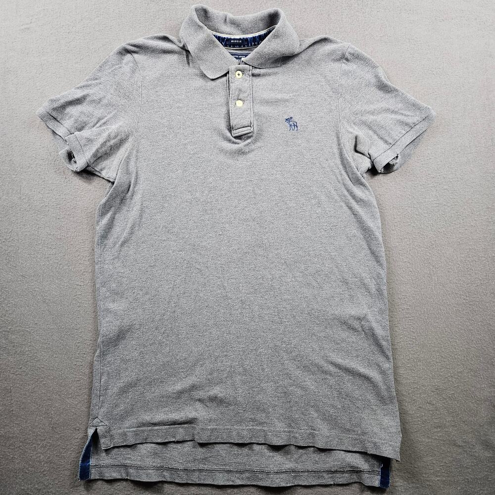 Abercrombie Fitch Polo Shirt Muscle Short Sleeve Preppy Y2K Mens Medium